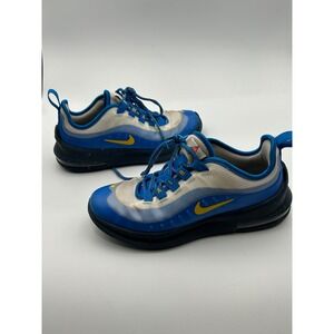 Nike Air Max Axis Blue White Yellow GS Running Shoes BV6308-400 Size 4Y